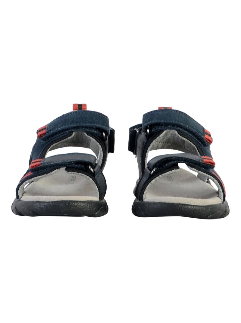 Sandale à Scratch Plate Geox Enfant Strada Bleu Rouge - Kiabi