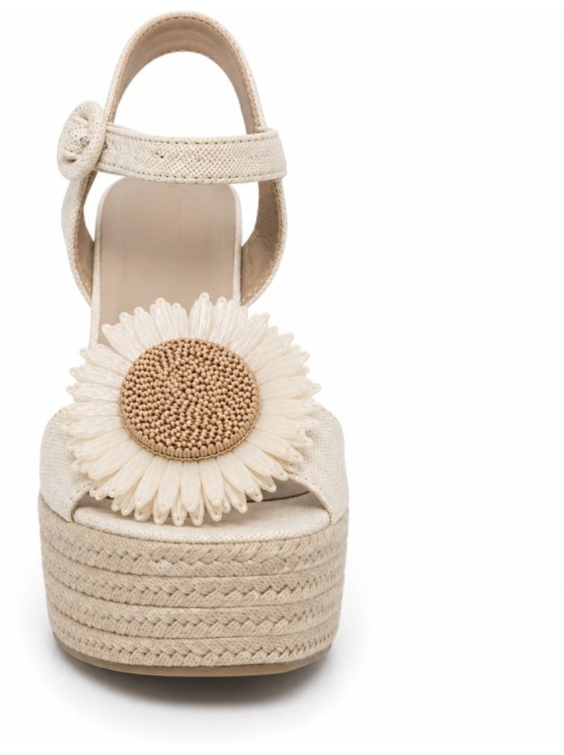 Sandale à talon matériau synthétique montevita Beige - Kiabi