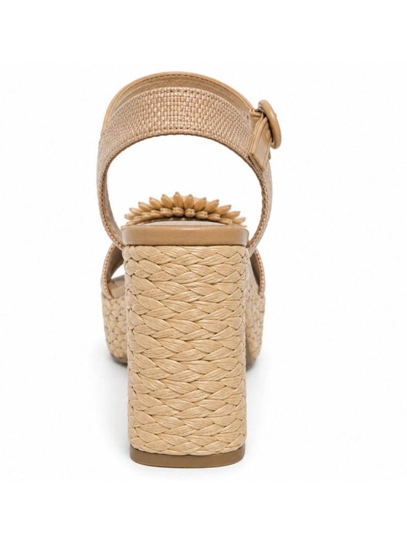Sandale à talon matériau synthétique montevita Beige - Kiabi