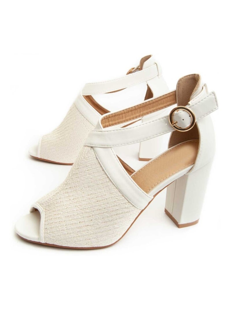 Sandale à talon Montevita Avara Blanc - Kiabi