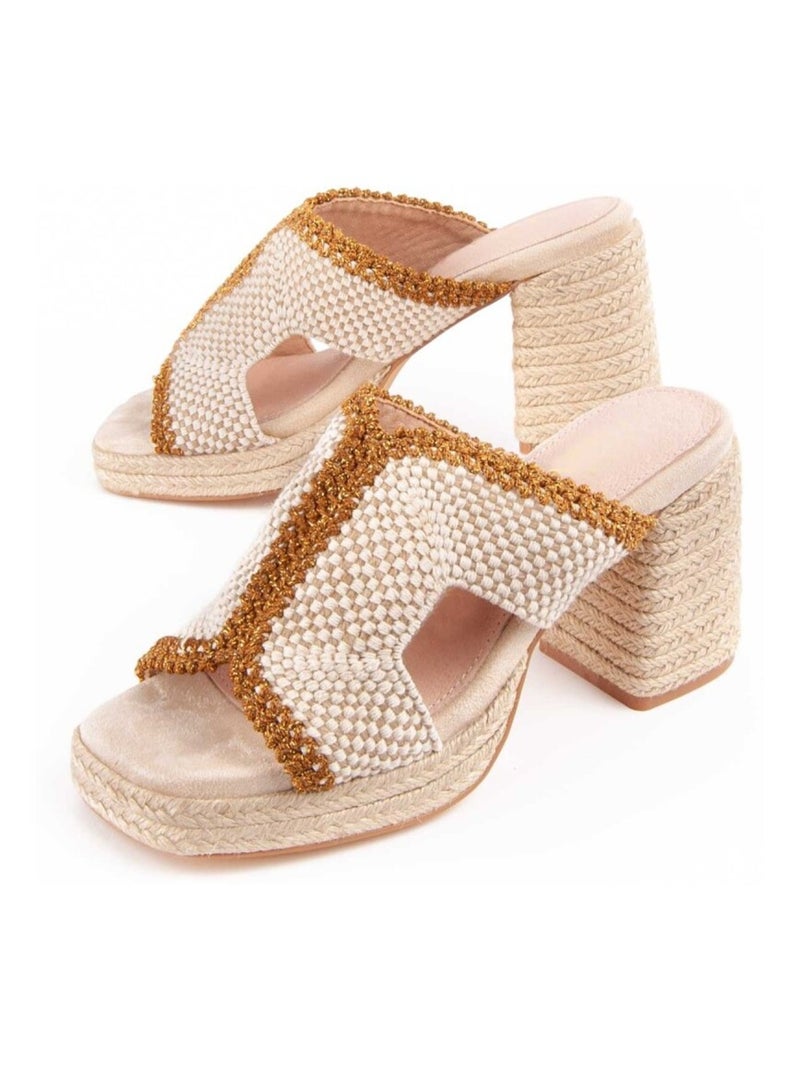 Sandale à talon Montevita Iliad2 Beige - Kiabi
