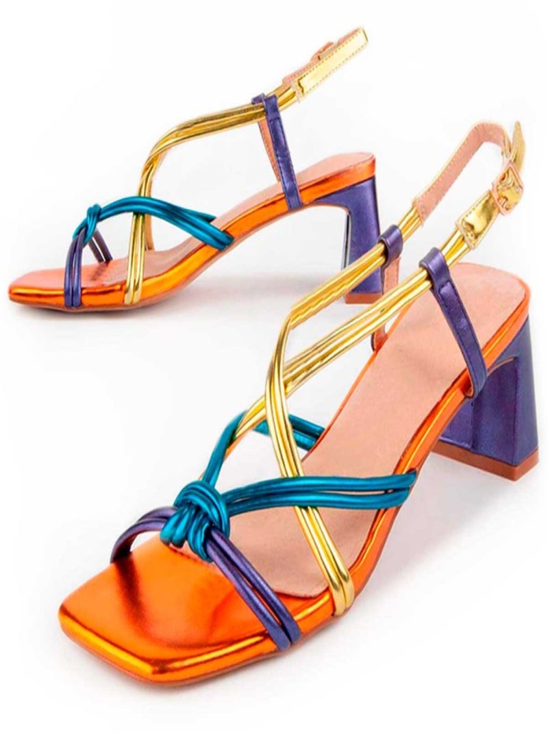 Sandale à talon Montevita Trea5 Multicolore - Kiabi