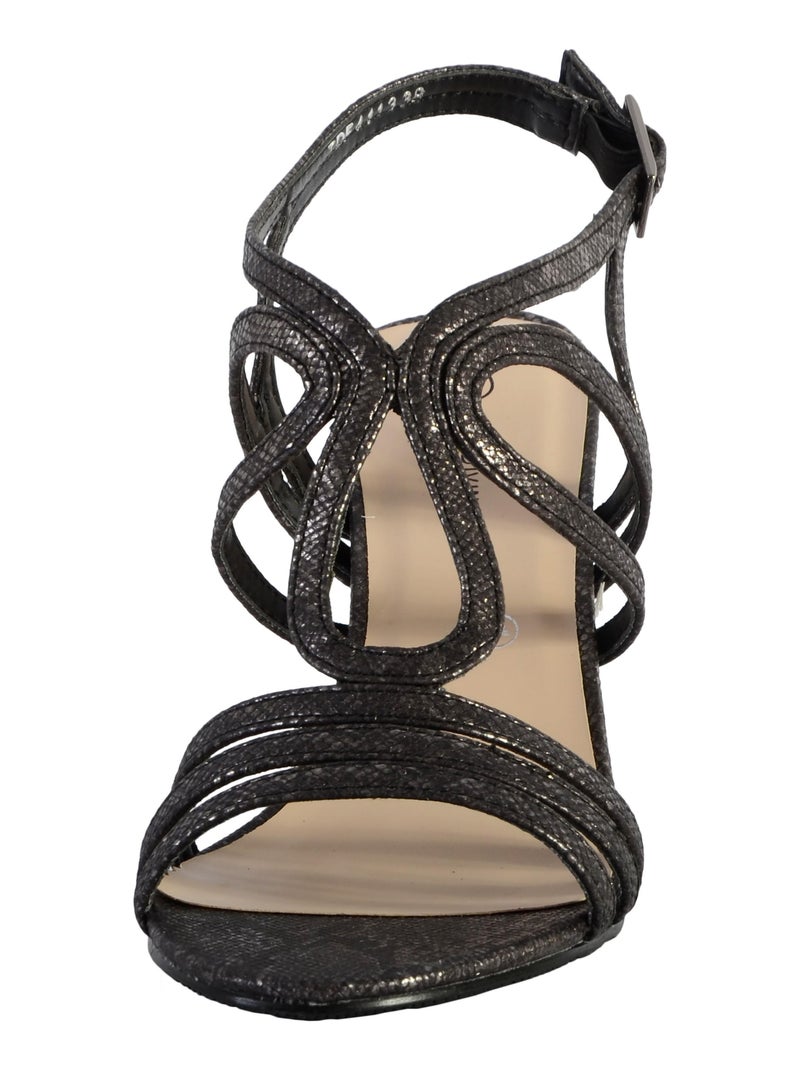 Sandale a Talon The Divine Factory TDF 4113 Noir - Kiabi