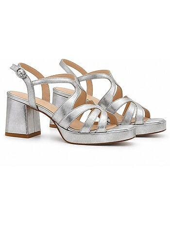 Sandale à talons matériau synthétique montevita