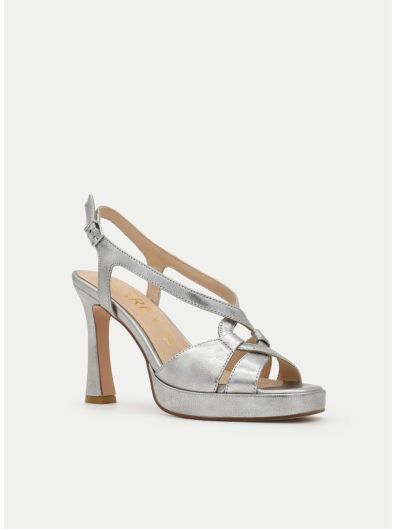 Sandale à Talons Matériau Synthétique Montevita Argent - Kiabi