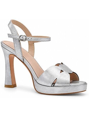 Sandale à talons matériau synthétique montevita