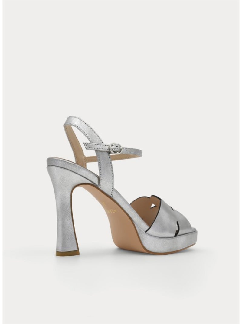 Sandale à Talons Matériau Synthétique Montevita Argent - Kiabi