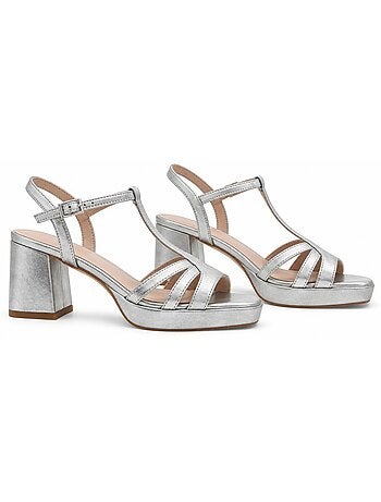 Sandale à talons matériau synthétique montevita