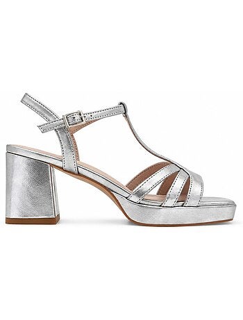 Sandale à talons matériau synthétique montevita