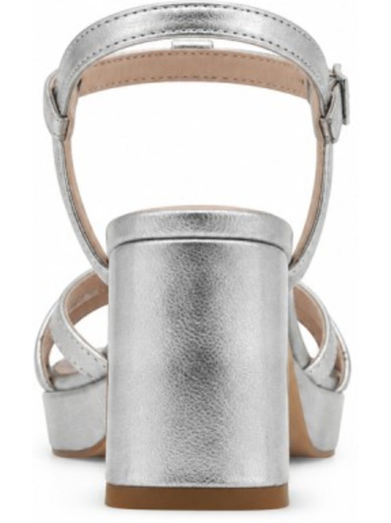 Sandale à talons matériau synthétique montevita Argent - Kiabi