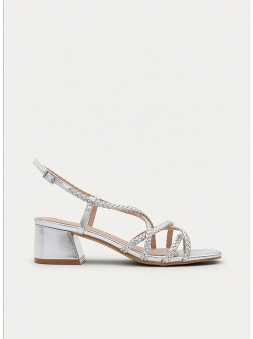 Sandale à Talons Matériau Synthétique Montevita - Kiabi Sandale à Talons Matériau Synthétique Montevita - Kiabi