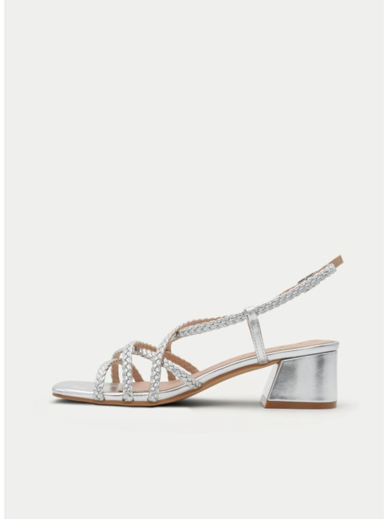Sandale à Talons Matériau Synthétique Montevita Argent - Kiabi