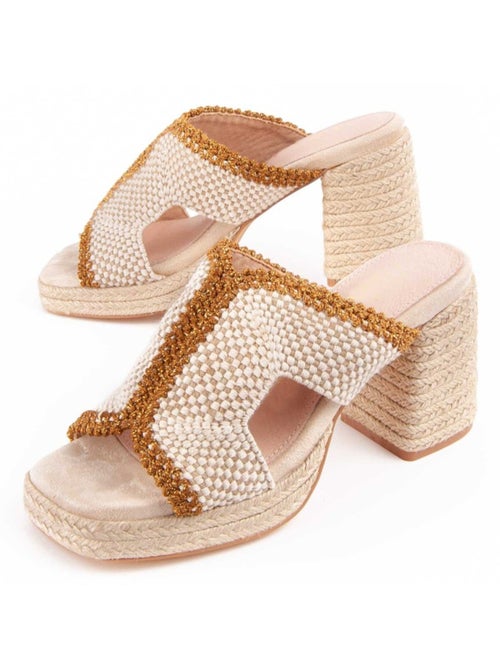 Sandale à Talons Matériau Synthétique Montevita - Kiabi