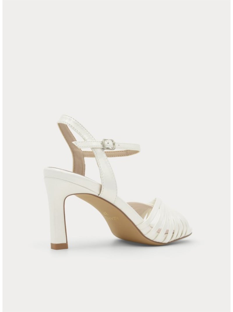 Sandale à Talons Matériau Synthétique Montevita Blanc - Kiabi
