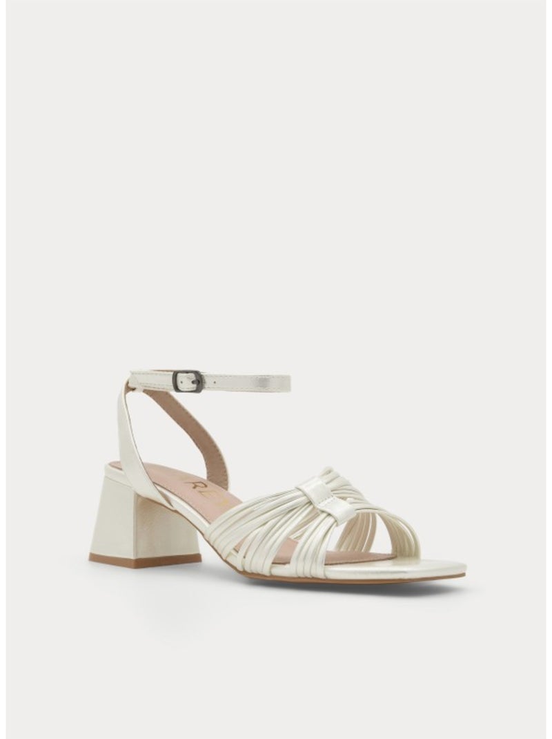 Sandale à Talons Matériau Synthétique Montevita Blanc - Kiabi