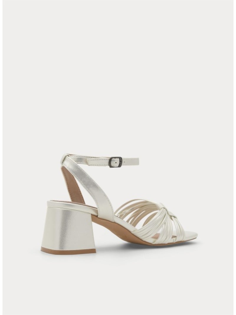 Sandale à Talons Matériau Synthétique Montevita Blanc - Kiabi