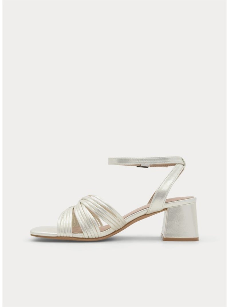 Sandale à Talons Matériau Synthétique Montevita Blanc - Kiabi