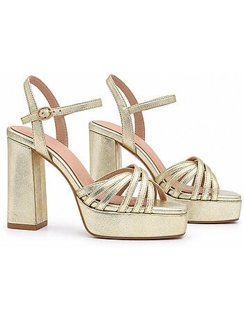 Sandale à talons matériau synthétique montevita
