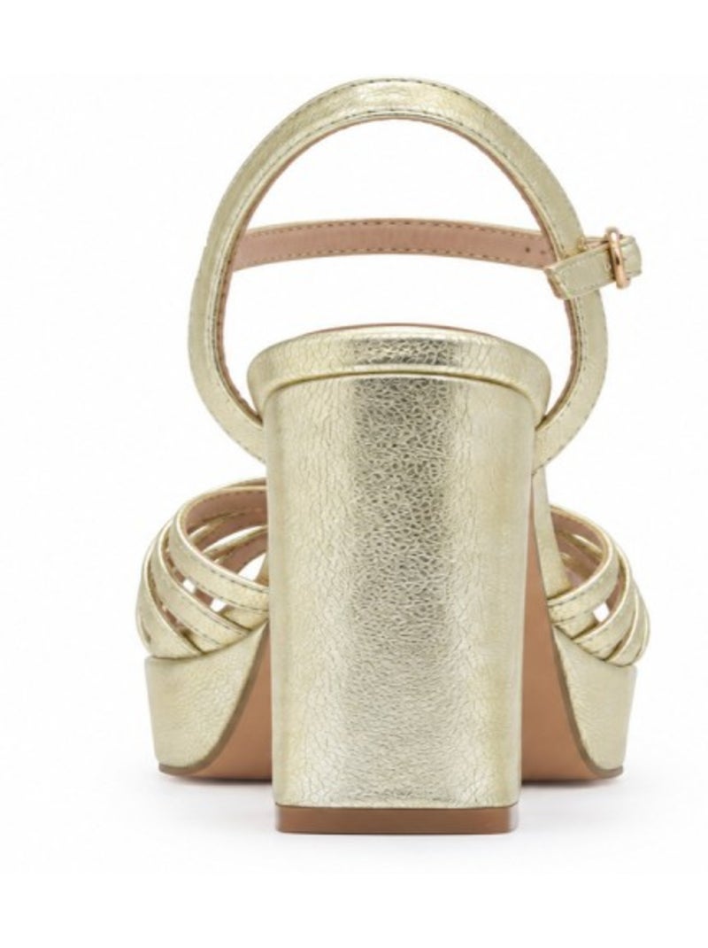 Sandale à talons matériau synthétique montevita Doré/or - Kiabi