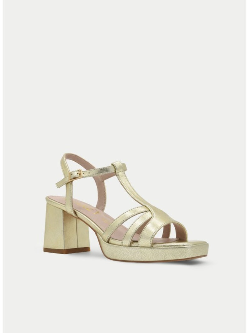 Sandale à Talons Matériau Synthétique Montevita Doré/or - Kiabi