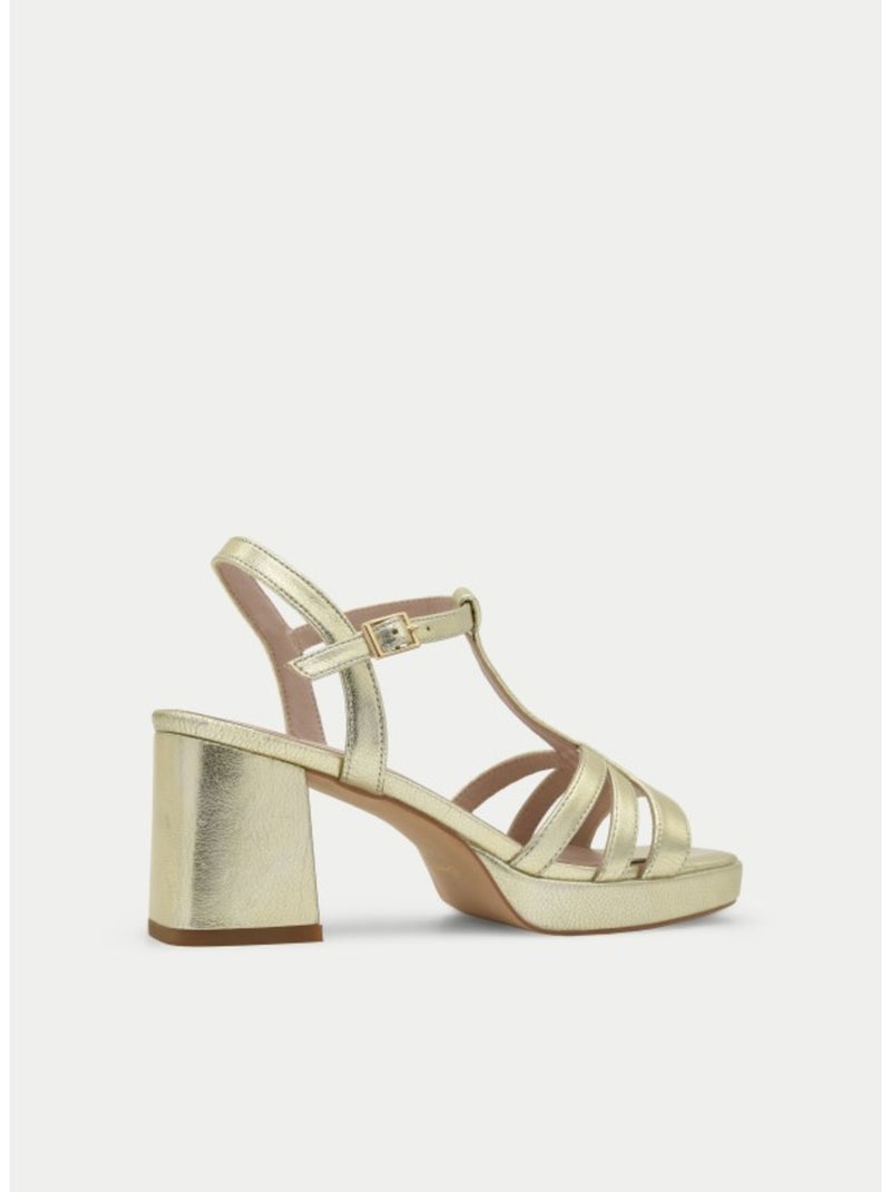 Sandale à Talons Matériau Synthétique Montevita Doré/or - Kiabi