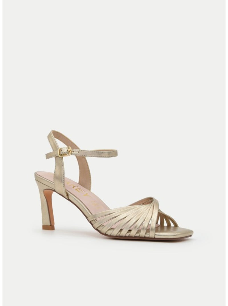 Sandale à Talons Matériau Synthétique Montevita Doré/or - Kiabi