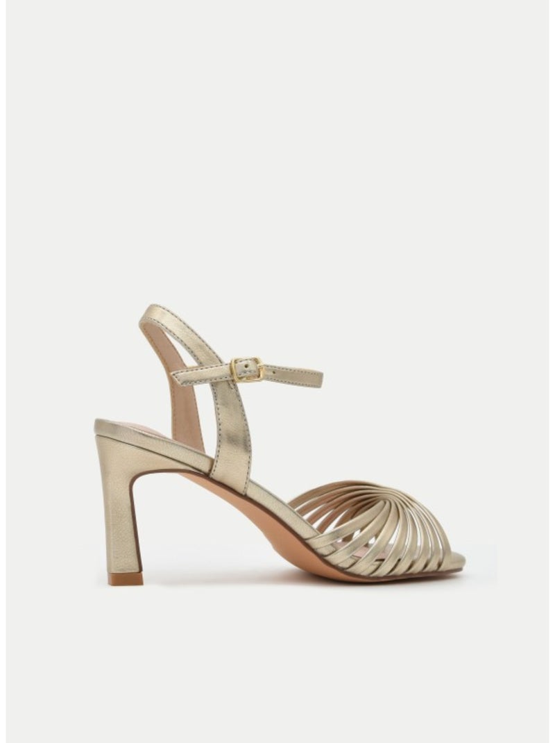 Sandale à Talons Matériau Synthétique Montevita Doré/or - Kiabi