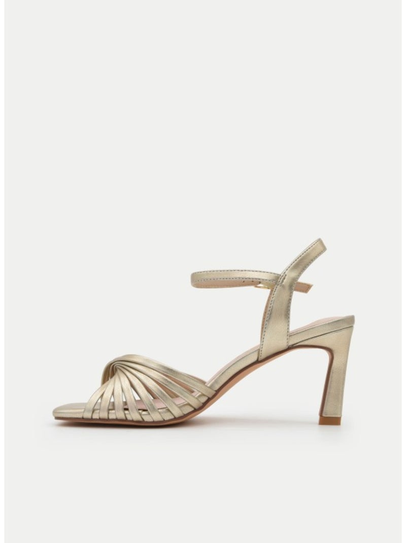 Sandale à Talons Matériau Synthétique Montevita Doré/or - Kiabi