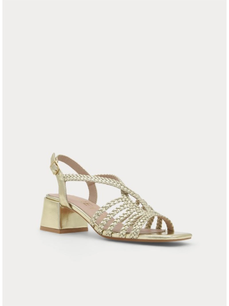 Sandale à Talons Matériau Synthétique Montevita Doré/or - Kiabi