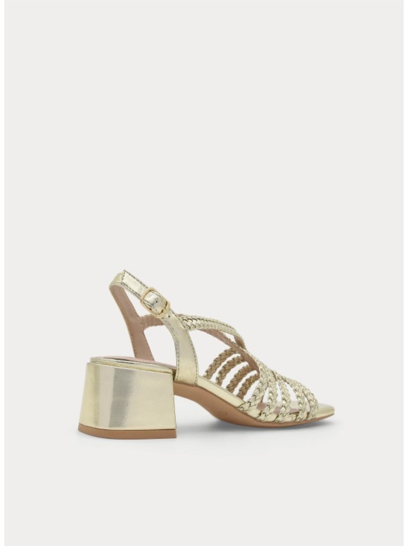 Sandale à Talons Matériau Synthétique Montevita Doré/or - Kiabi