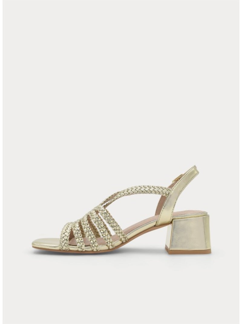Sandale à Talons Matériau Synthétique Montevita Doré/or - Kiabi