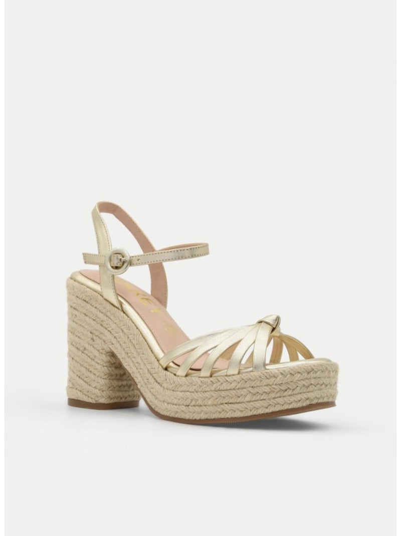 Sandale à Talons Matériau Synthétique Montevita Doré/or - Kiabi