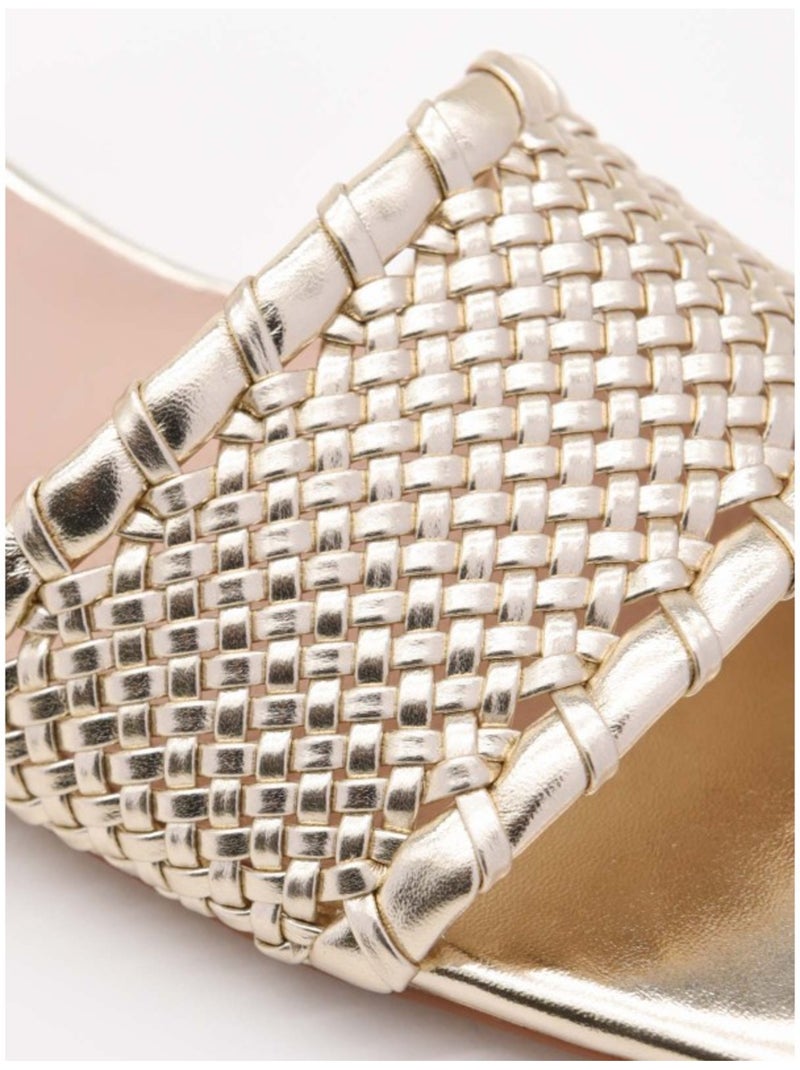Sandale à Talons Matériau Synthétique Montevita Doré/or - Kiabi