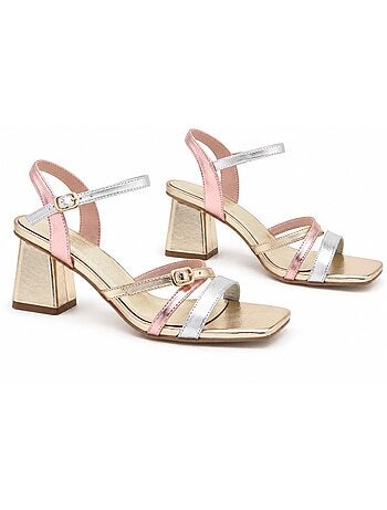 Sandale à talons matériau synthétique montevita