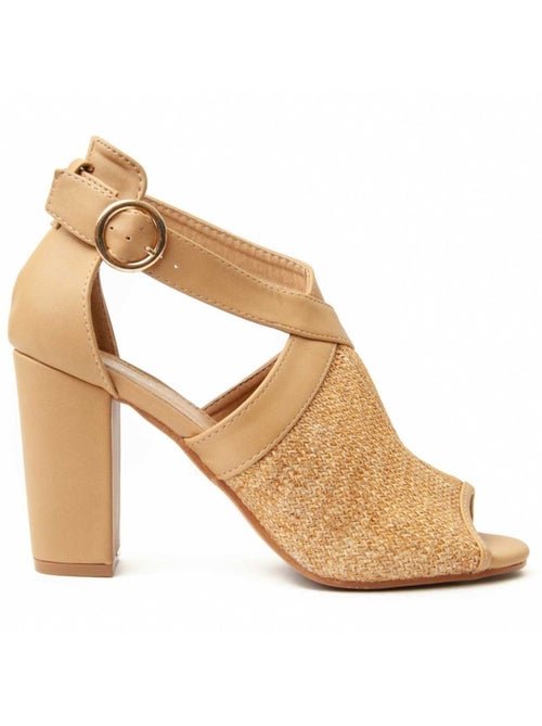 Sandale à Talons Matériau Synthétique Montevita - Kiabi