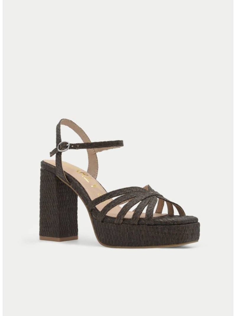 Sandale à Talons Matériau Synthétique Montevita Marron - Kiabi