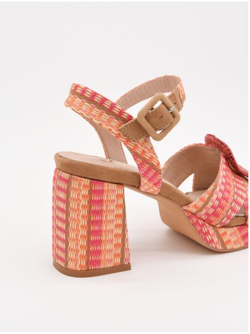 Sandale à Talons Matériau Synthétique Montevita Marron - Kiabi