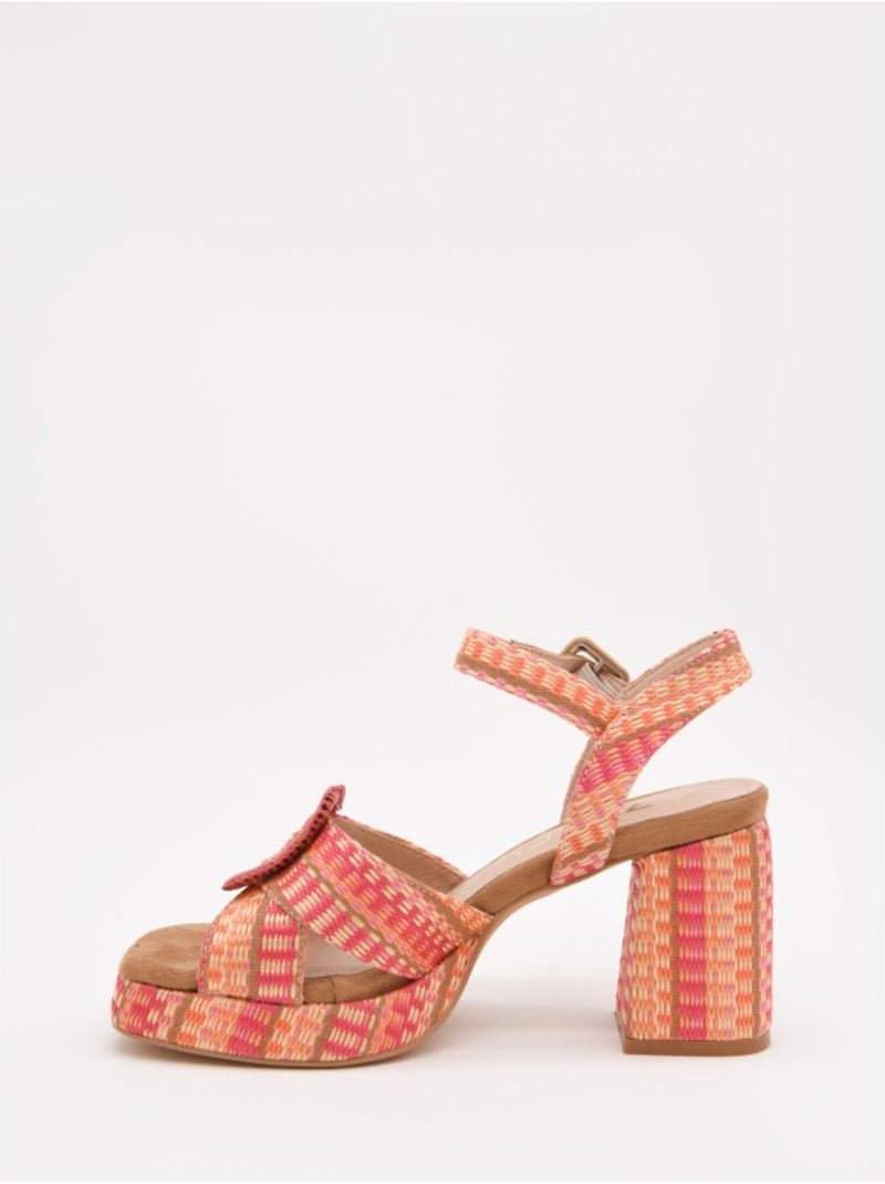 Sandale à Talons Matériau Synthétique Montevita Marron - Kiabi