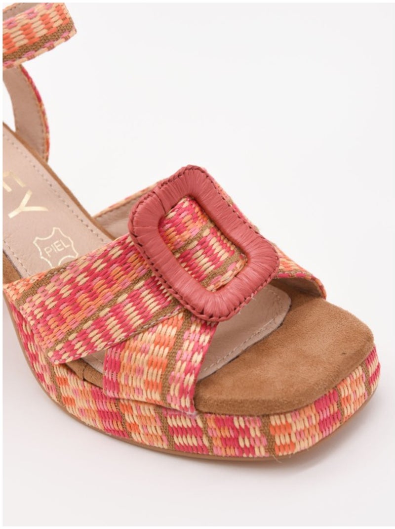 Sandale à Talons Matériau Synthétique Montevita Marron - Kiabi