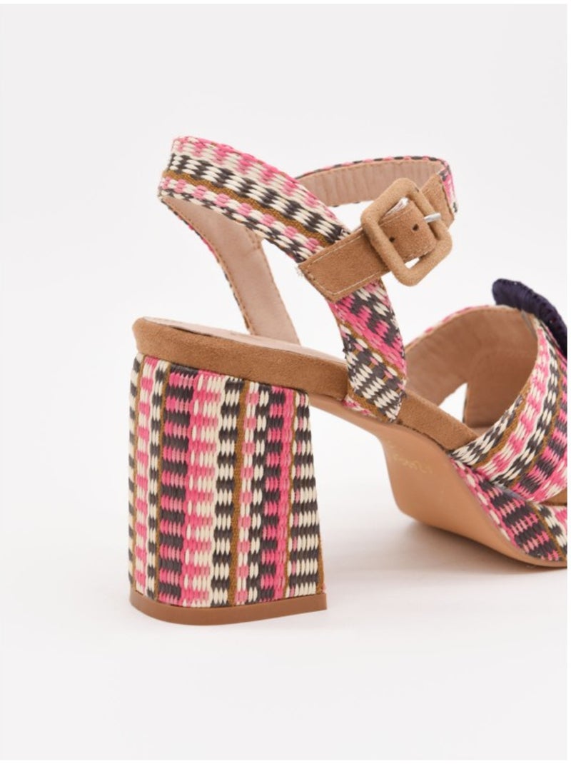 Sandale à Talons Matériau Synthétique Montevita Marron - Kiabi