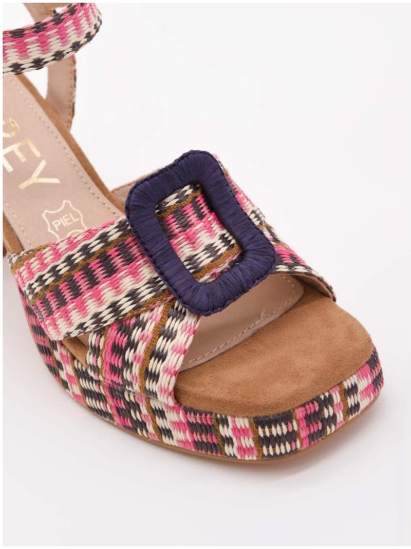 Sandale à Talons Matériau Synthétique Montevita Marron - Kiabi