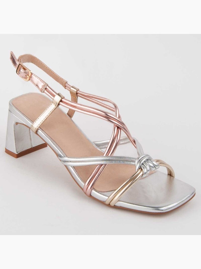 Sandale à Talons Matériau Synthétique Montevita Multicolore - Kiabi