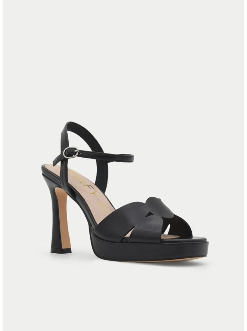 Sandale à Talons Matériau Synthétique Montevita Noir - Kiabi