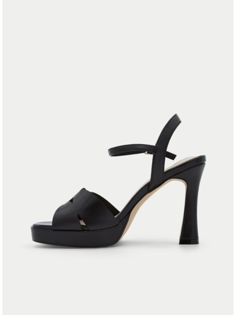 Sandale à Talons Matériau Synthétique Montevita Noir - Kiabi