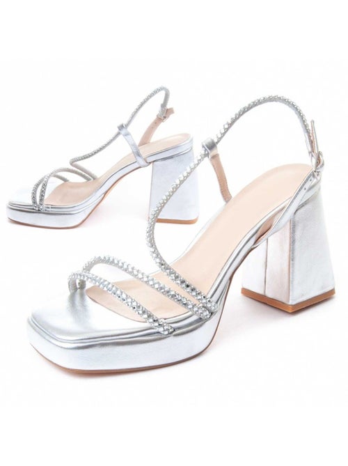 Sandale à Talons Matériel Synthétique Montevita - Kiabi