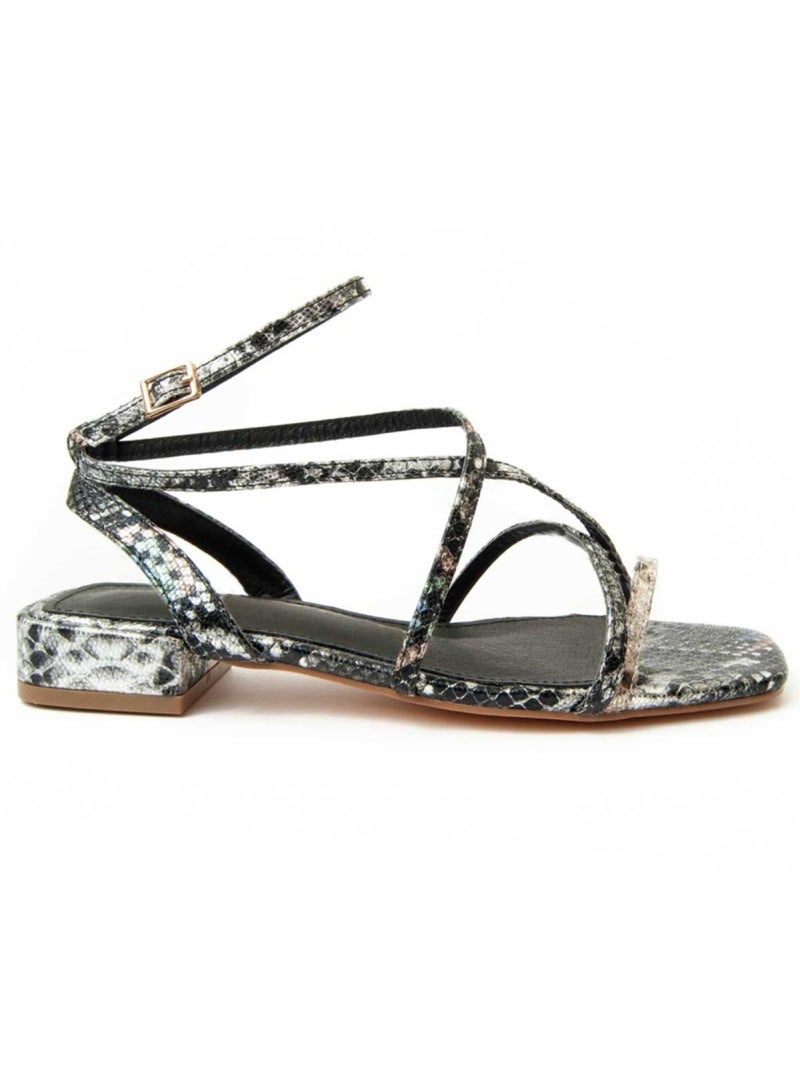 Sandale à Talons Matériel Synthétique Montevita Argent - Kiabi
