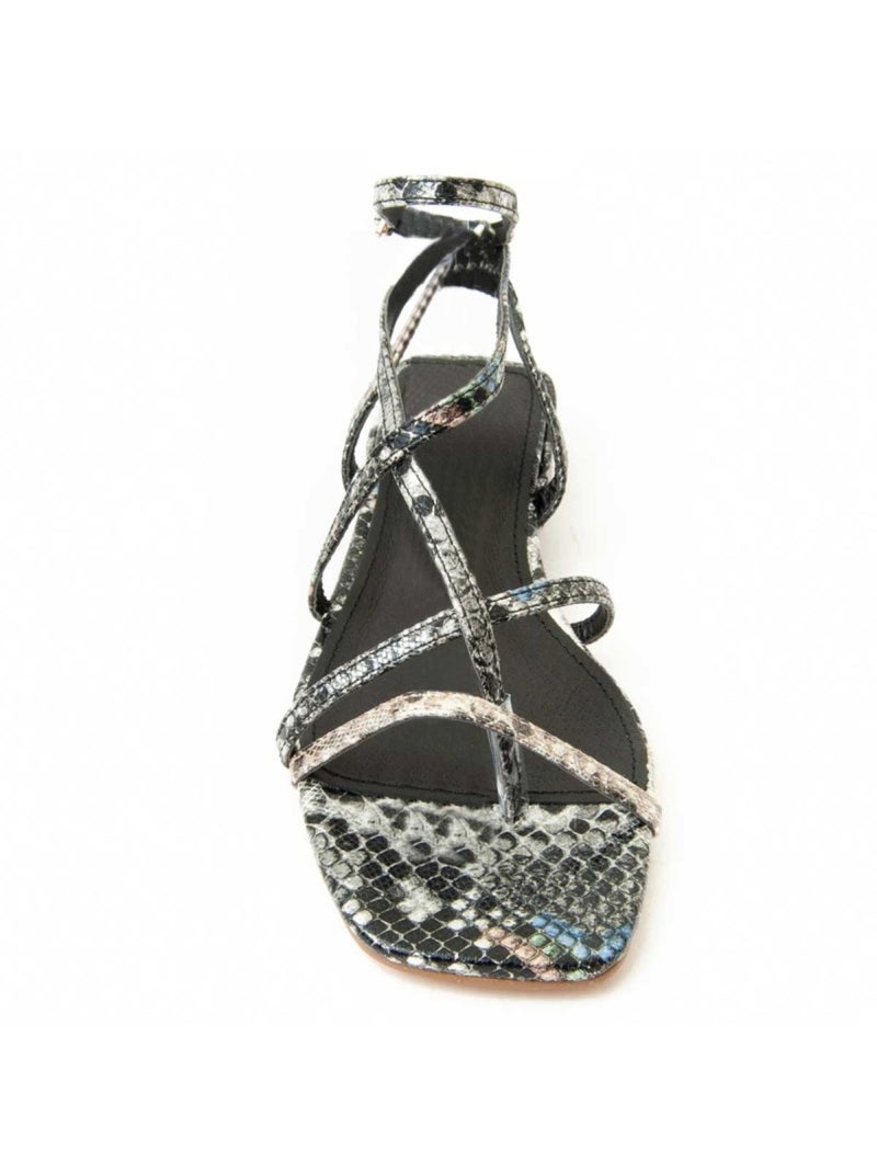 Sandale à Talons Matériel Synthétique Montevita Argent - Kiabi