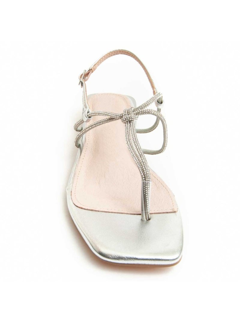 Sandale à Talons Matériel Synthétique Montevita Argent - Kiabi