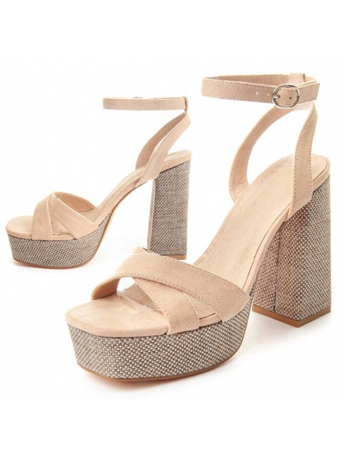 Sandale à Talons Matériel Synthétique Montevita - Kiabi