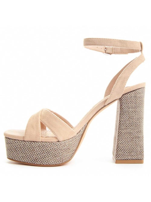 Sandale à Talons Matériel Synthétique Montevita - Kiabi